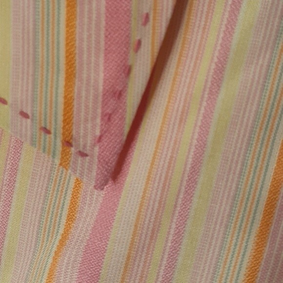 Silk shirt  new $104 sigrid olsen 24w 3x blouse top pink striped career luxury - Picture 5 of 6